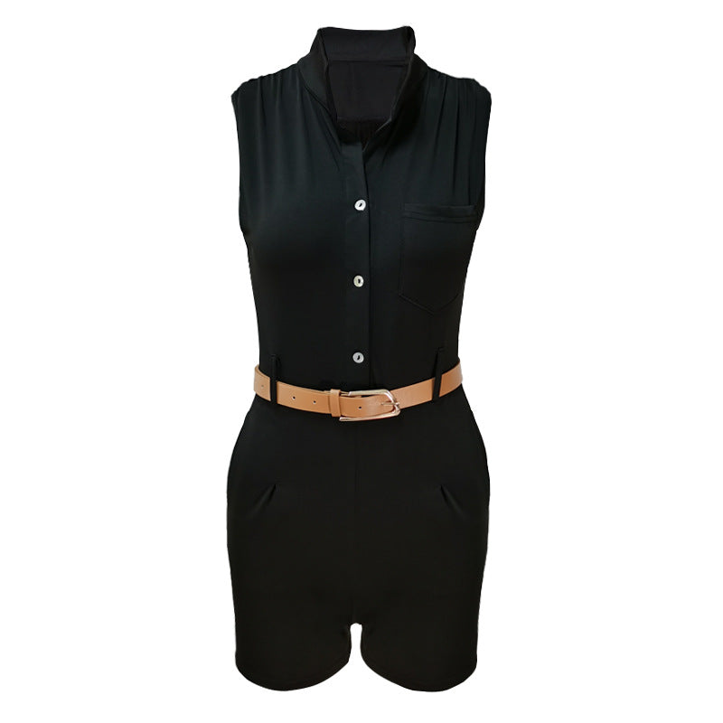 Combishort Femme Taille Haute Style Sexy & Décontracté
