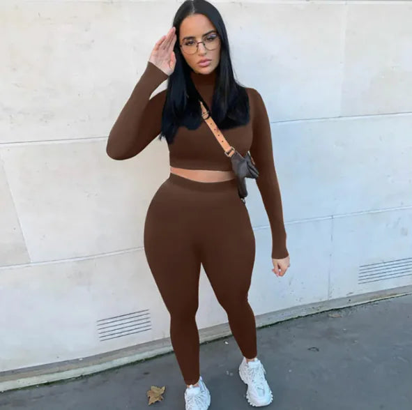 Ensemble Salopette Automnale Deux Pièces pour Femme