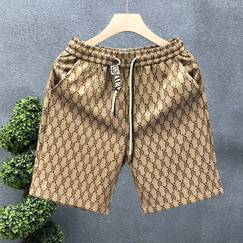 Short imprimé pour homme Style tendance et élégant, coupe décontractée et polyvalente, parfait pour un look estival