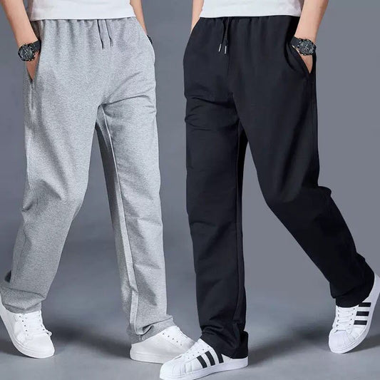 Pantalon sweat en coton pour homme  Coupe large et droite, style décontracté et confortable