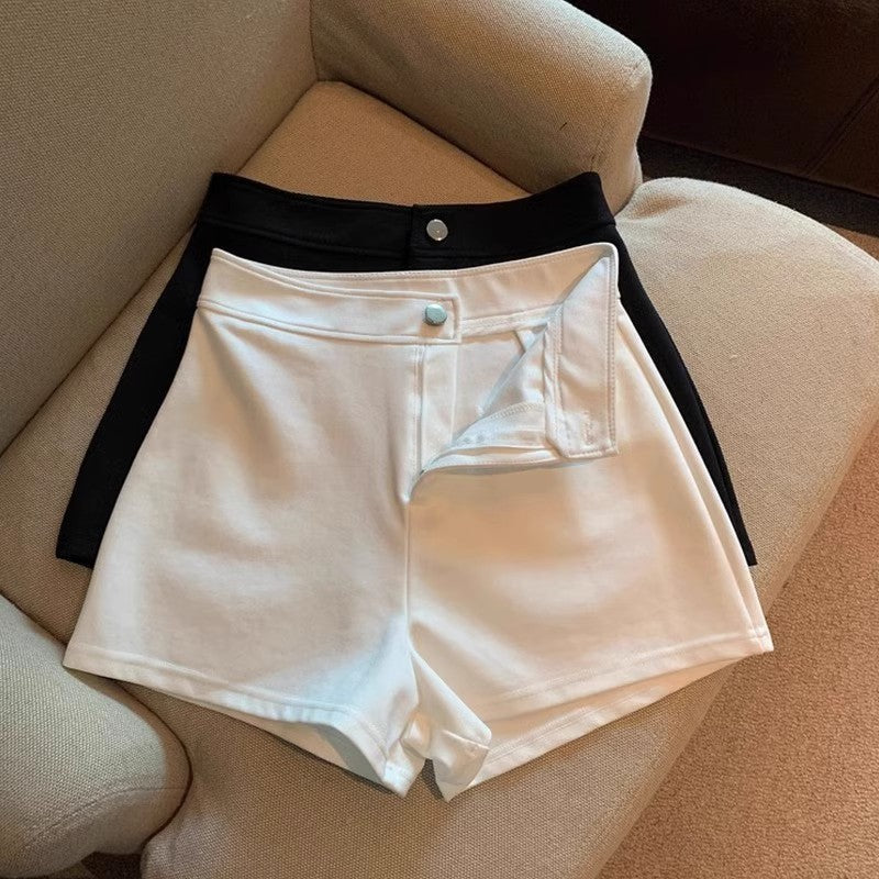 Short Femme Grande Taille Élégance Noir & Blanc