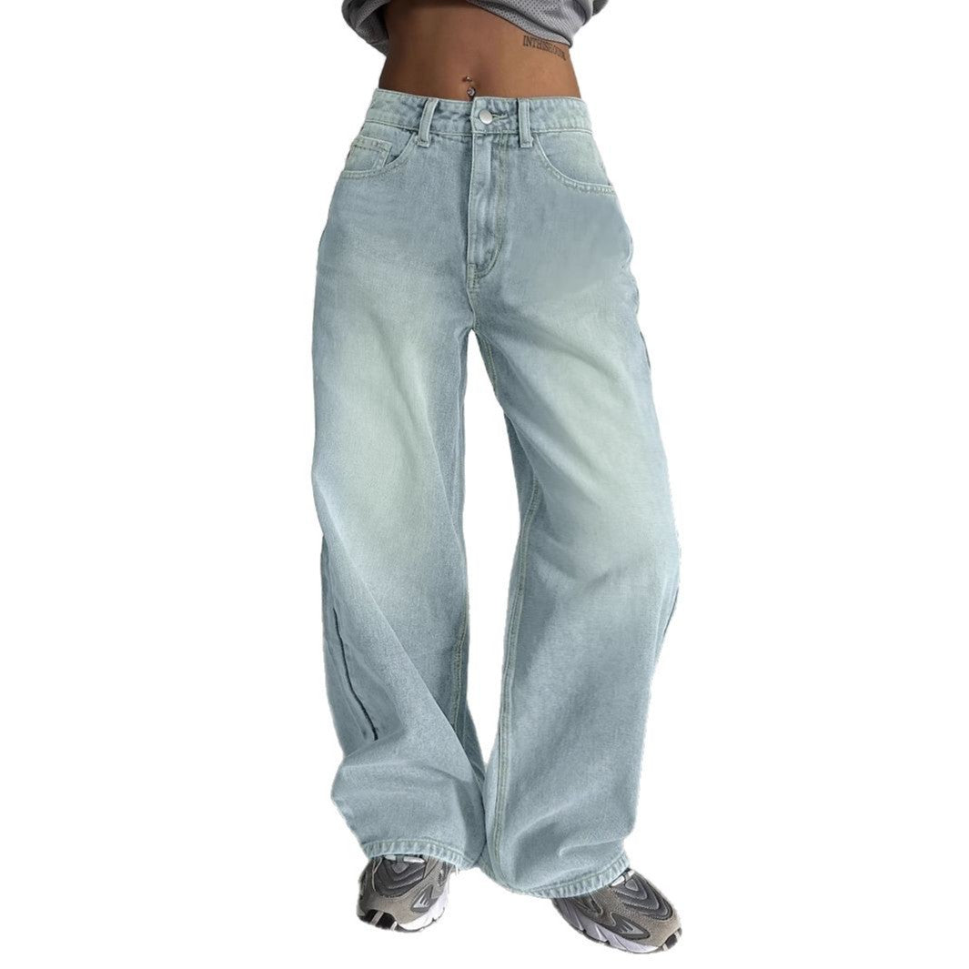 Jean Femme Boyfriend Large | Style Rétro Européen & Américain Tendance Décontractée