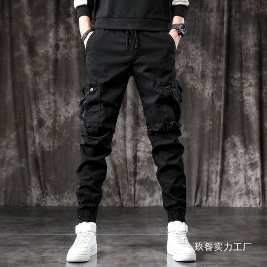Pantalon cargo slim pour homme  Coupe ajustée, multi-poches, style moderne et élégant
