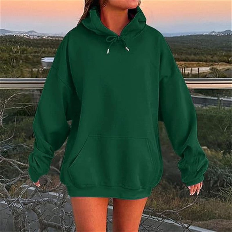 Sweat à capuche oversize unisexe Look européen et américain avec épaules tombantes et molleton ultra-doux pour un confort maximal