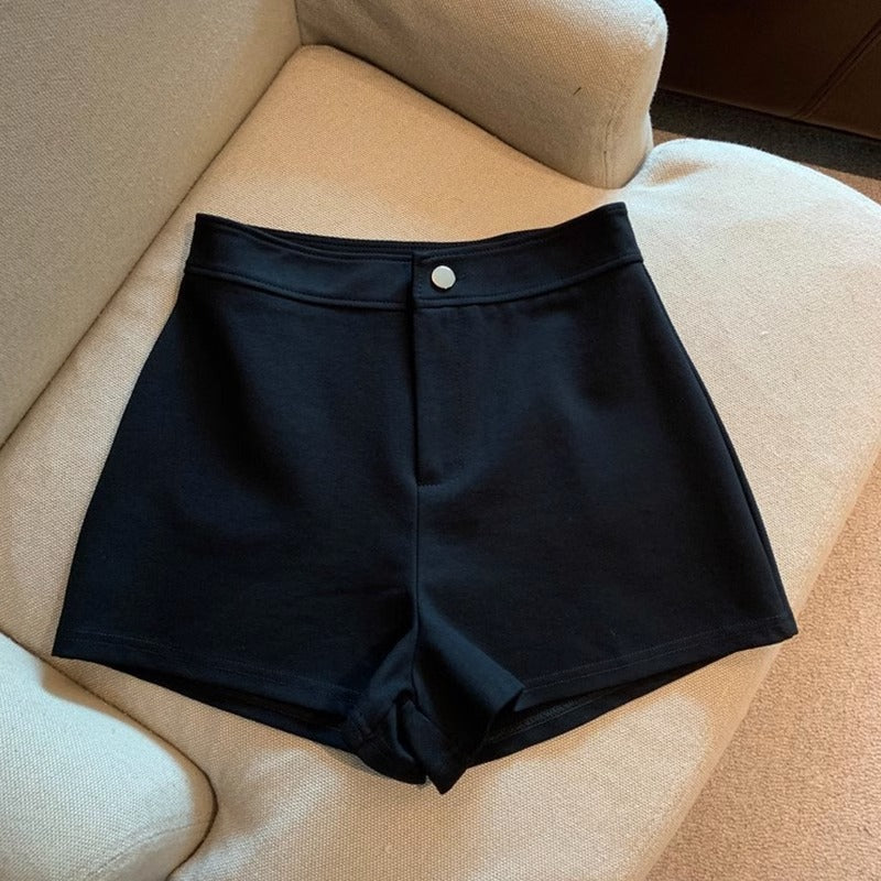Short Femme Grande Taille Élégance Noir & Blanc