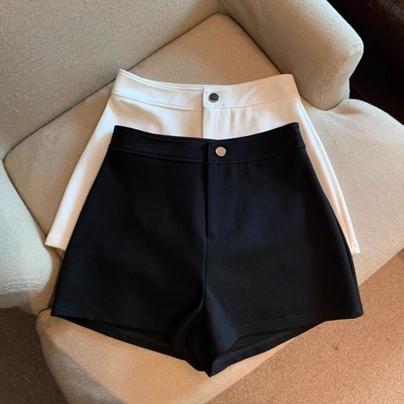 Short Femme Grande Taille Élégance Noir & Blanc