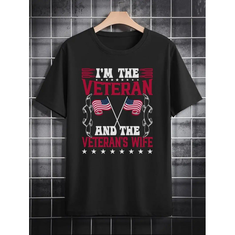 T-shirt Homme Imprimé Drapeau Style Rétro & Impression 3D
