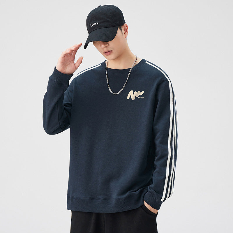 Sweatshirt Homme Manches Longues Col Rond & Style Décontracté