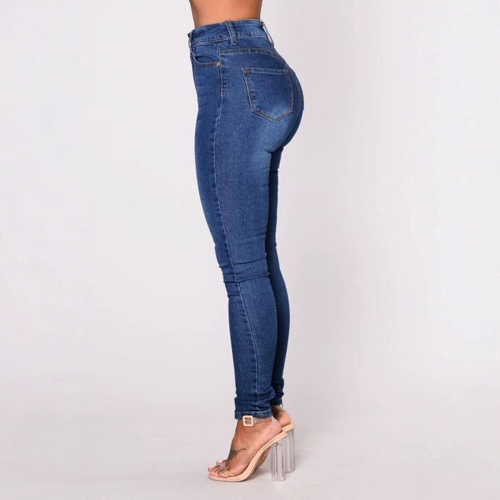 Jeans Slim Femme Taille Haute, Stretch & Tendance