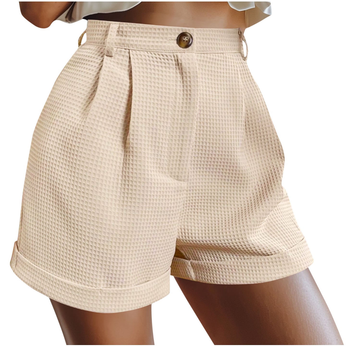 Short Femme Élégance Boutonnée Taille Haute & Style Décontracté