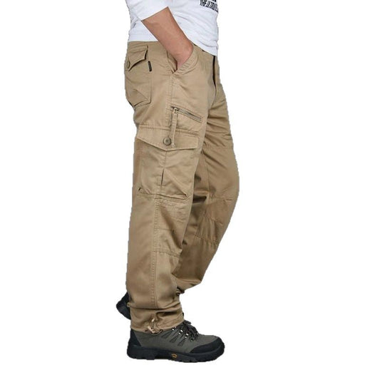 Pantalon cargo multifonction pour homme  Multi-poches, coupe ample, style tactique et décontracté, idéal pour les activités en extérieur