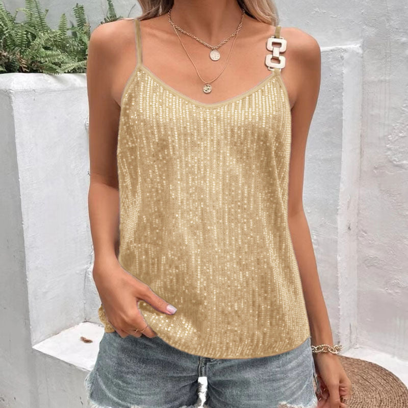 Débardeur Sexy Femme Polyvalent & Élégant pour Soirée