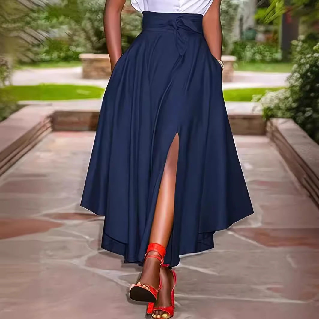Jupe Midi à Volants Style Décontracté & Féminin pour le Printemps/Été