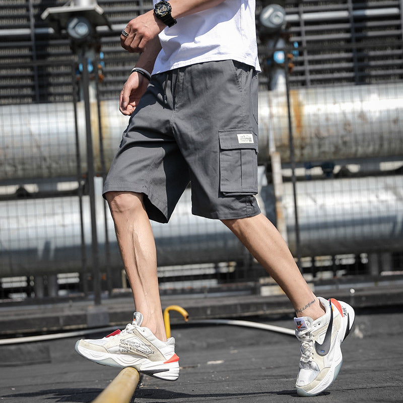 Short cargo en coton pour homme Coupe ample et légère, style décontracté et polyvalent