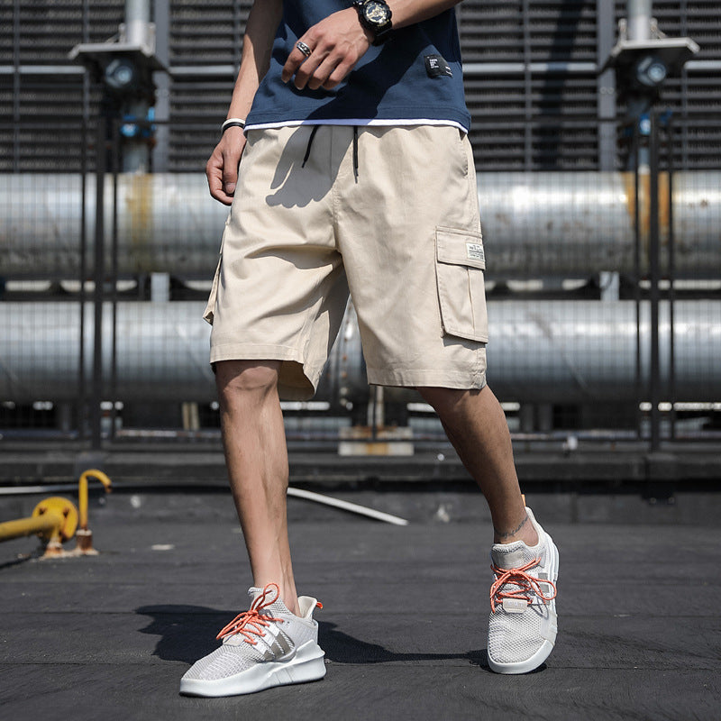 Short cargo en coton pour homme Coupe ample et légère, style décontracté et polyvalent