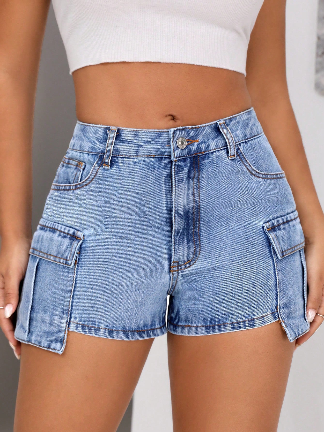 Short en Jean Slim Femme Style Urbain & Confort Assuré