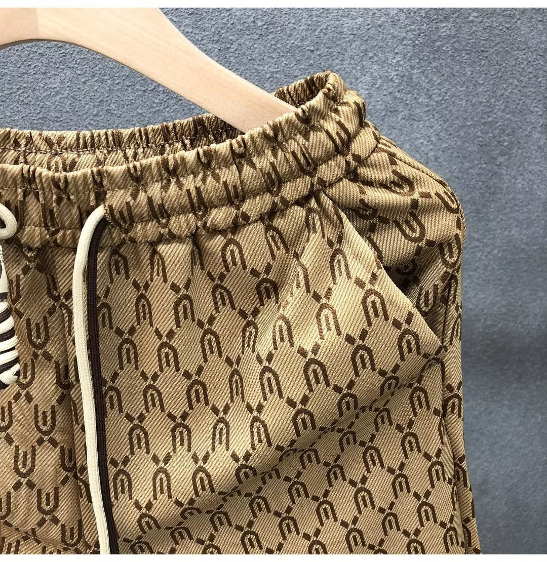 Short imprimé pour homme Style tendance et élégant, coupe décontractée et polyvalente, parfait pour un look estival