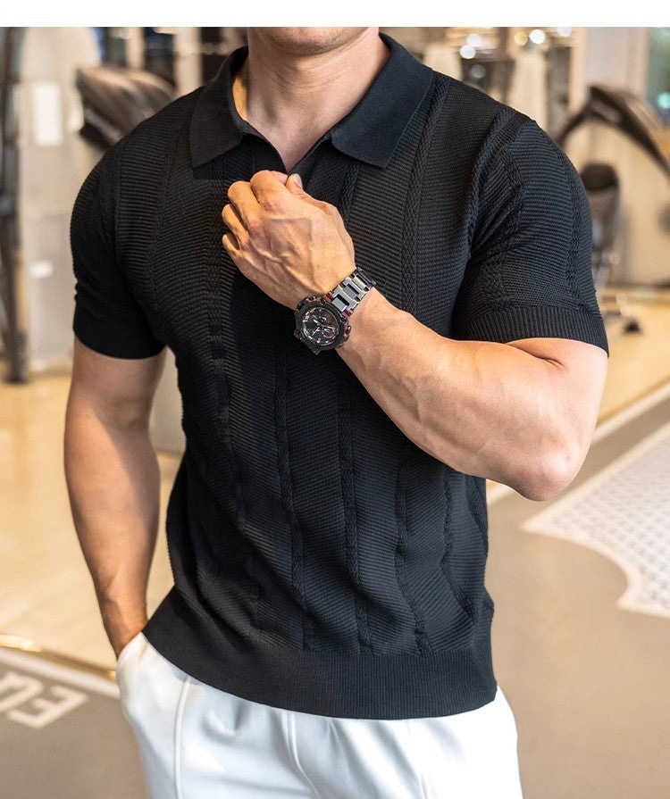Polo Homme Style Décontracté Maille Fine & Look Sport Chic