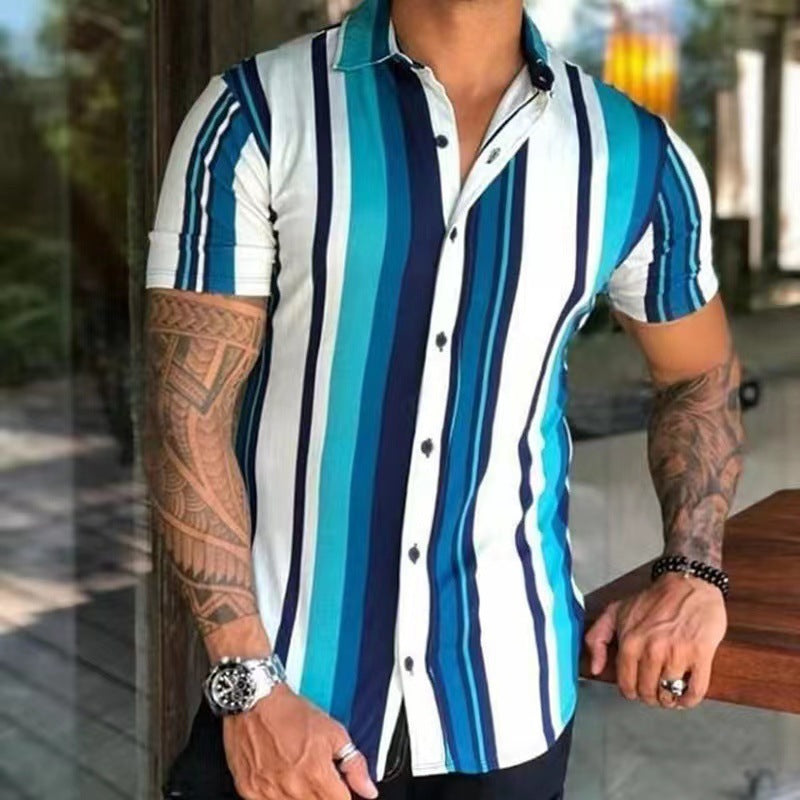 T-shirt Homme Été Coupe Ajustée & Style Jeune
