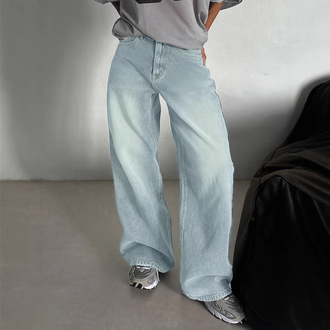 Jean Femme Boyfriend Large | Style Rétro Européen & Américain Tendance Décontractée