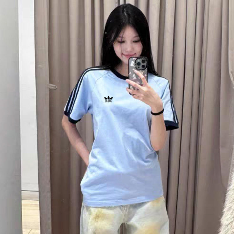 T-shirt Unisexe Brodé Coupe Décontractée & Style Athleisure