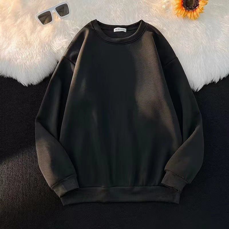 Veste à capuche en laine dagneau pour homme Épaisse, chaude, avec broderie, coupe ample et fermeture éclair