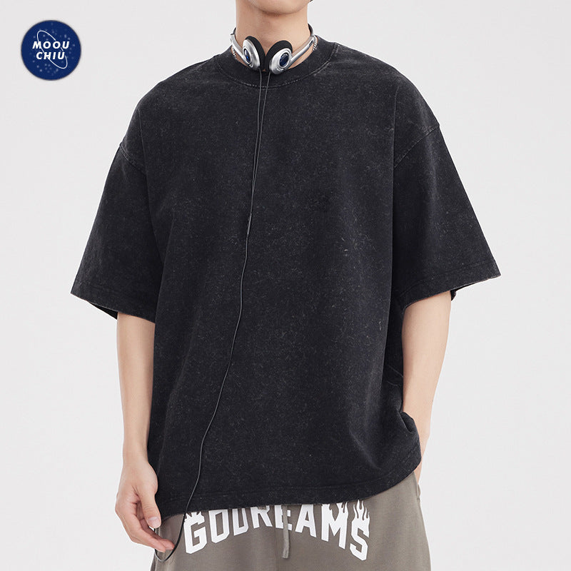 T-shirt Homme Oversize Lavé Style Streetwear Rétro & Confort Premium