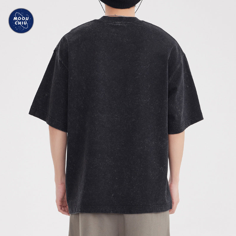 T-shirt Homme Oversize Lavé Style Streetwear Rétro & Confort Premium