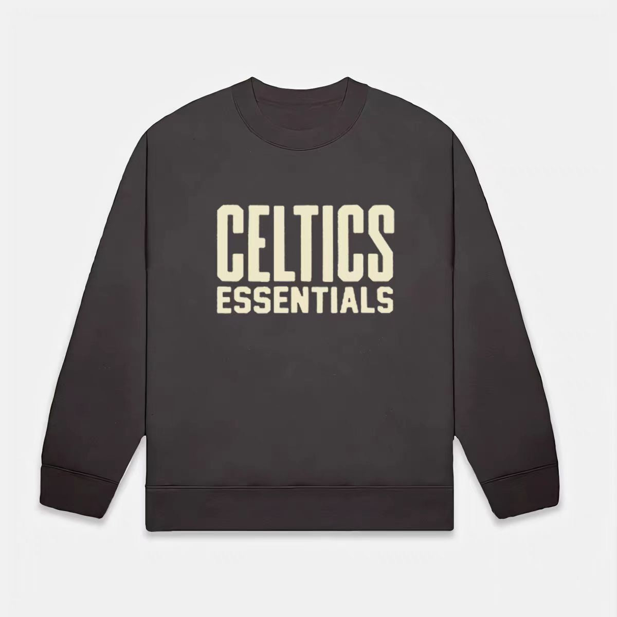 Sweat-shirt homme en molleton doux manches longues, col rond, coupe confortable, détails à double ligne, style épuré inspiré de la tendance streetwear.