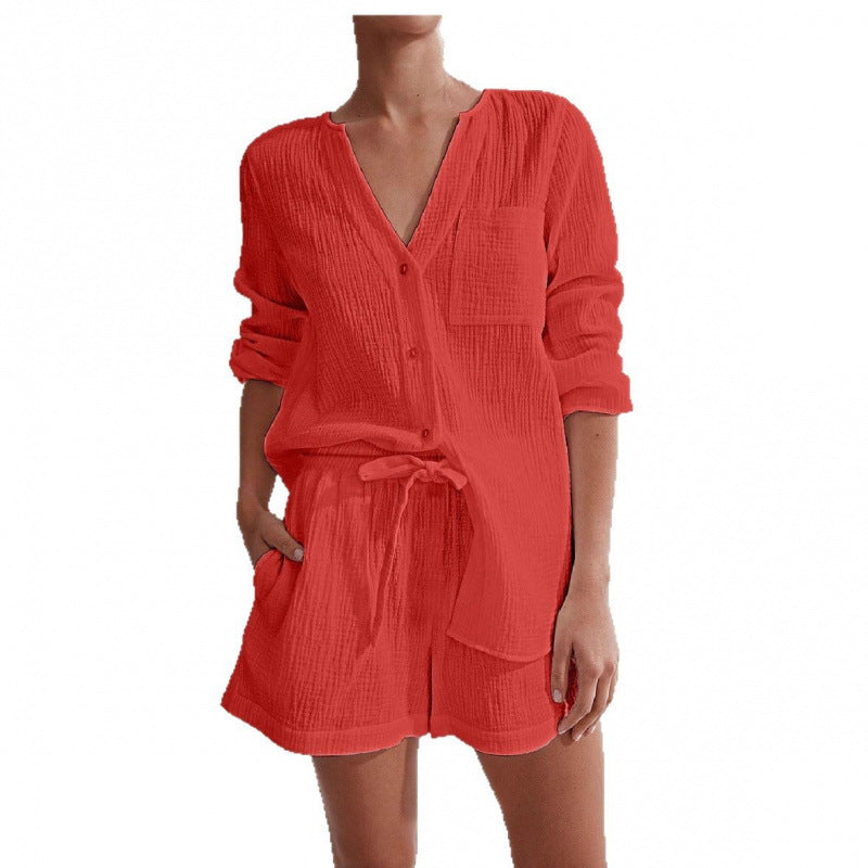Ensemble Pyjama Double Gaze Élégance & Confort à la Maison