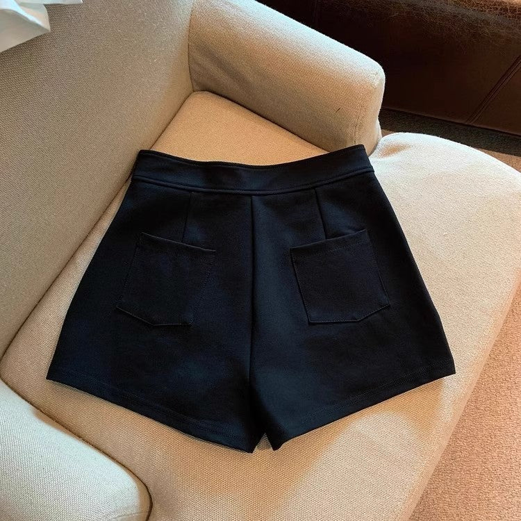 Short Femme Grande Taille Élégance Noir & Blanc