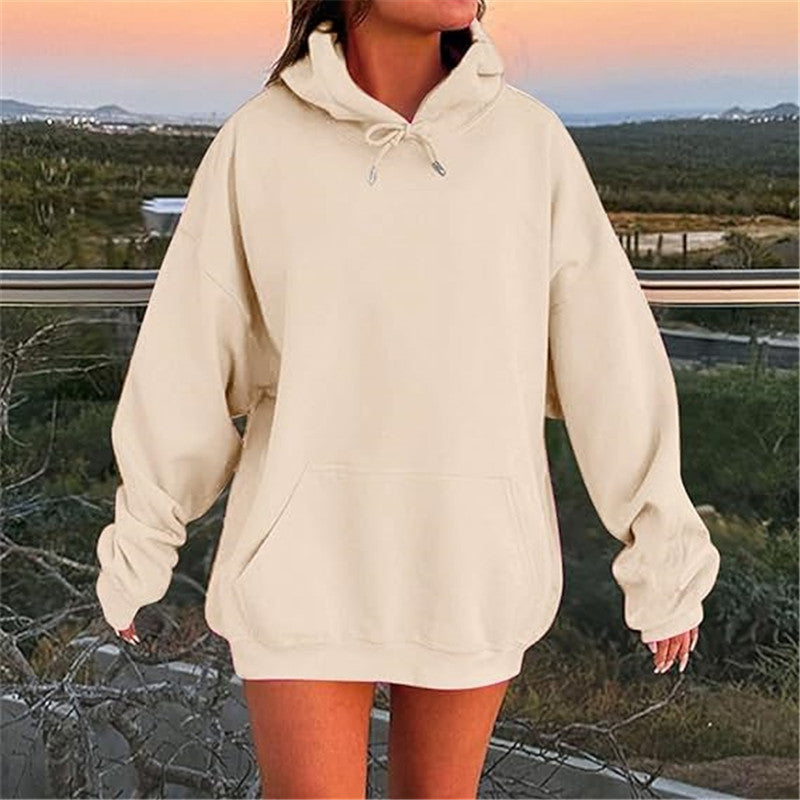 Sweat à capuche oversize unisexe Look européen et américain avec épaules tombantes et molleton ultra-doux pour un confort maximal