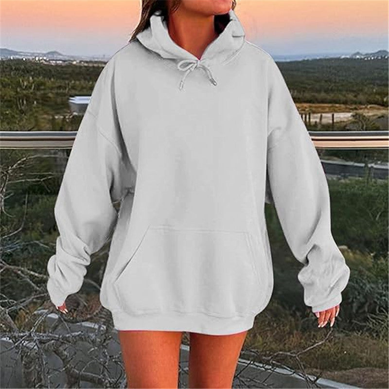 Sweat à capuche oversize unisexe Look européen et américain avec épaules tombantes et molleton ultra-doux pour un confort maximal