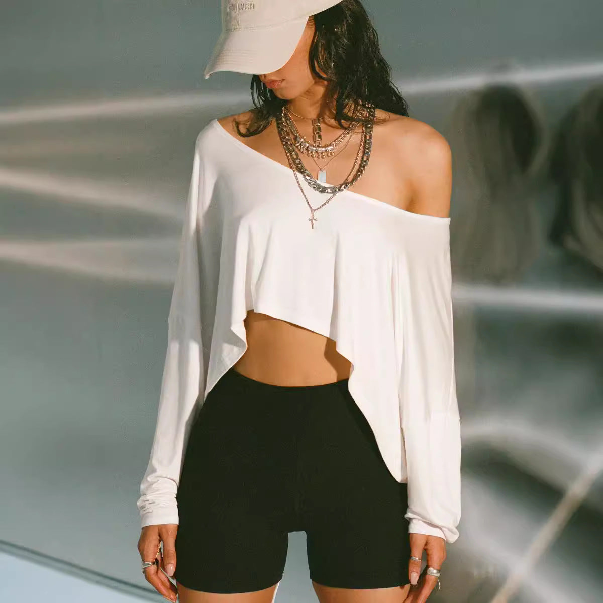 Crop Top Loose Style Streetwear Américain