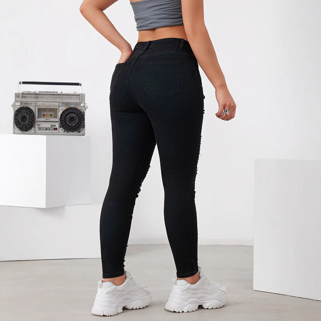 Jean Skinny Push-Up Femme Taille Haute & Ultra Sculptant