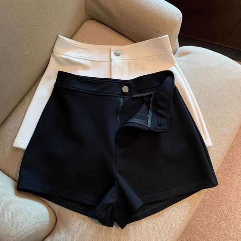 Short Femme Grande Taille Élégance Noir & Blanc