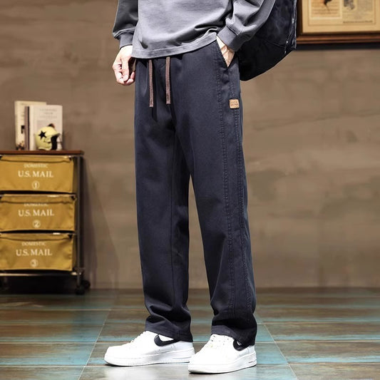 Pantalon large pour homme  Coupe droite et ample, style rétro et tendance, parfait pour un look décontracté
