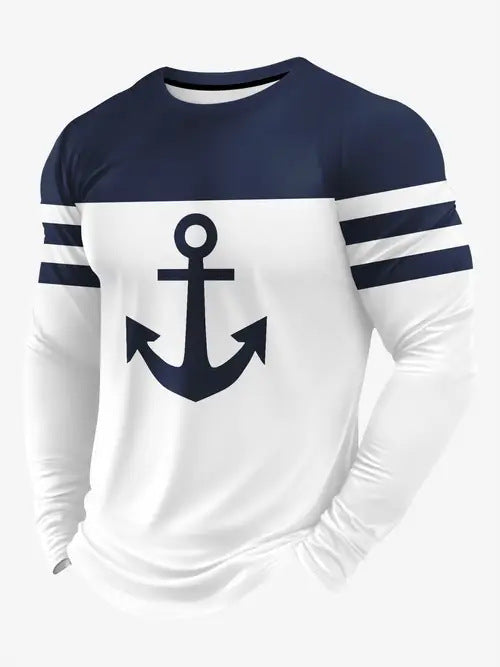 T-shirt Manches Longues Homme Coupe Classique & Style Minimaliste