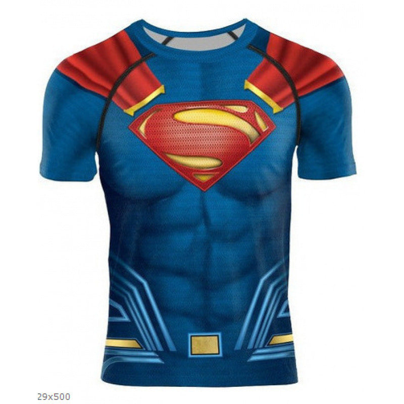 T-shirt Homme Imprimé Drapeau Style Rétro & Impression 3D