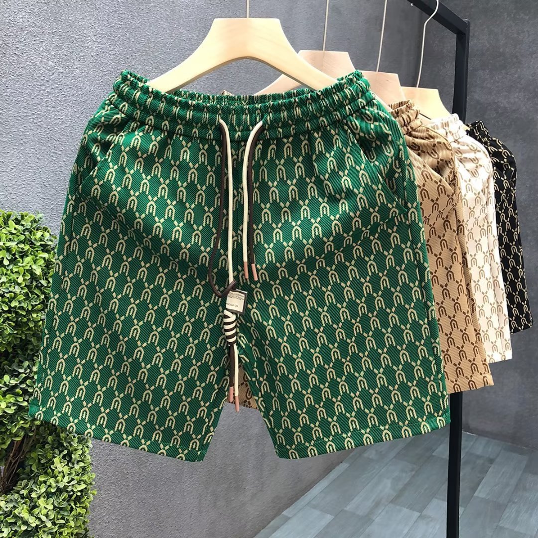 Short imprimé pour homme Style tendance et élégant, coupe décontractée et polyvalente, parfait pour un look estival