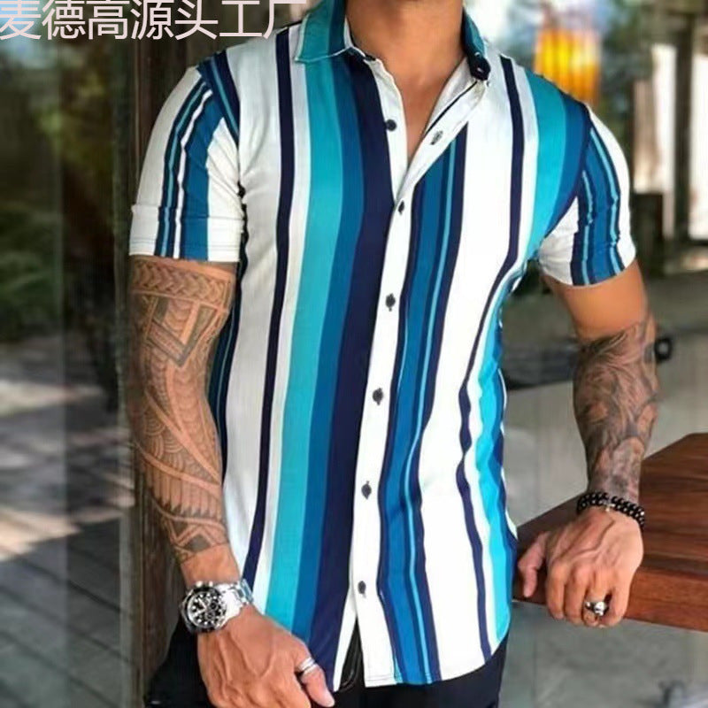 T-shirt Homme Été Coupe Ajustée & Style Jeune