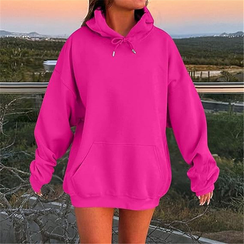 Sweat à capuche oversize unisexe Look européen et américain avec épaules tombantes et molleton ultra-doux pour un confort maximal
