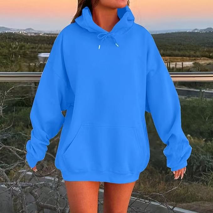 Sweat à capuche oversize unisexe Look européen et américain avec épaules tombantes et molleton ultra-doux pour un confort maximal