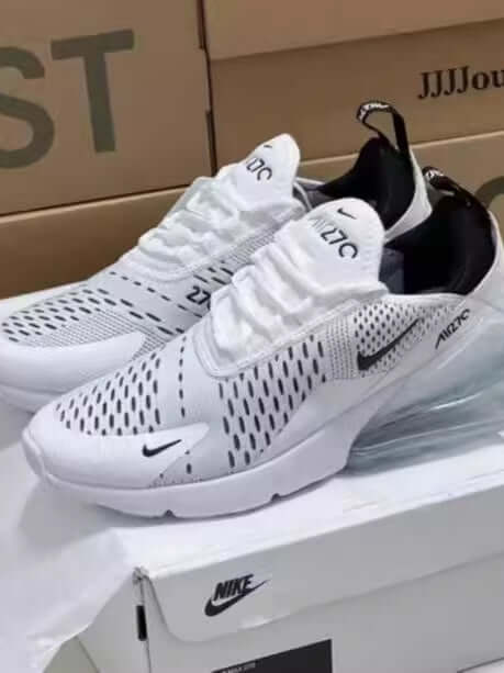 Nike Air Max 270 pour hommes et femmes, sneakers respirantes avec amorti, style athleisure, idéales pour la course, modèle AH8050.