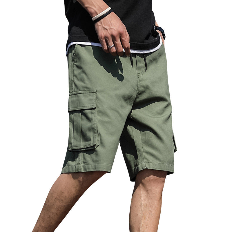 Short cargo en coton pour homme Coupe ample et légère, style décontracté et polyvalent