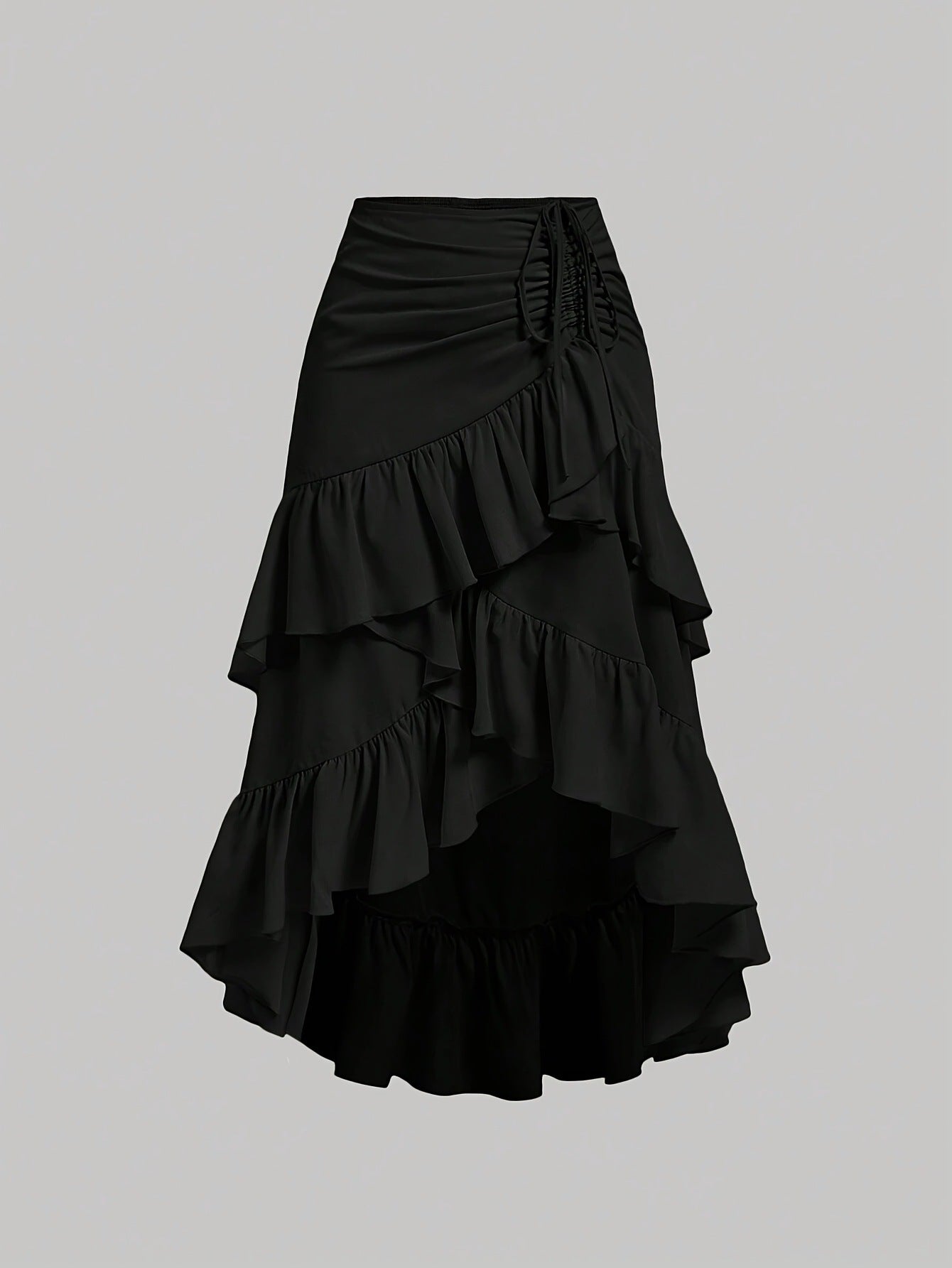 Jupe dÉté Taille Haute Coupe Slim & Volants Frais