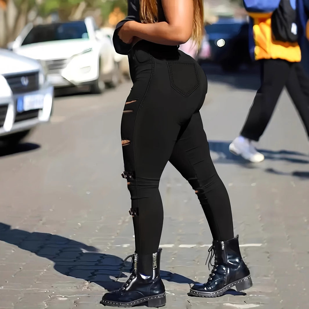 Jean Femme Taille Haute Effet Fesses Rebondies | Style Sexy & Street