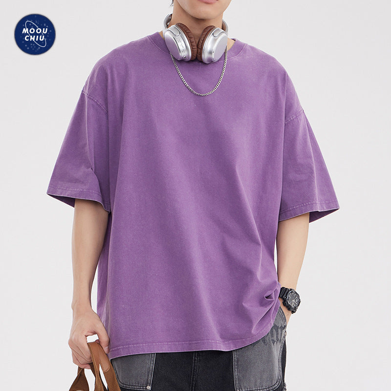 T-shirt Homme Oversize Lavé Style Streetwear Rétro & Confort Premium