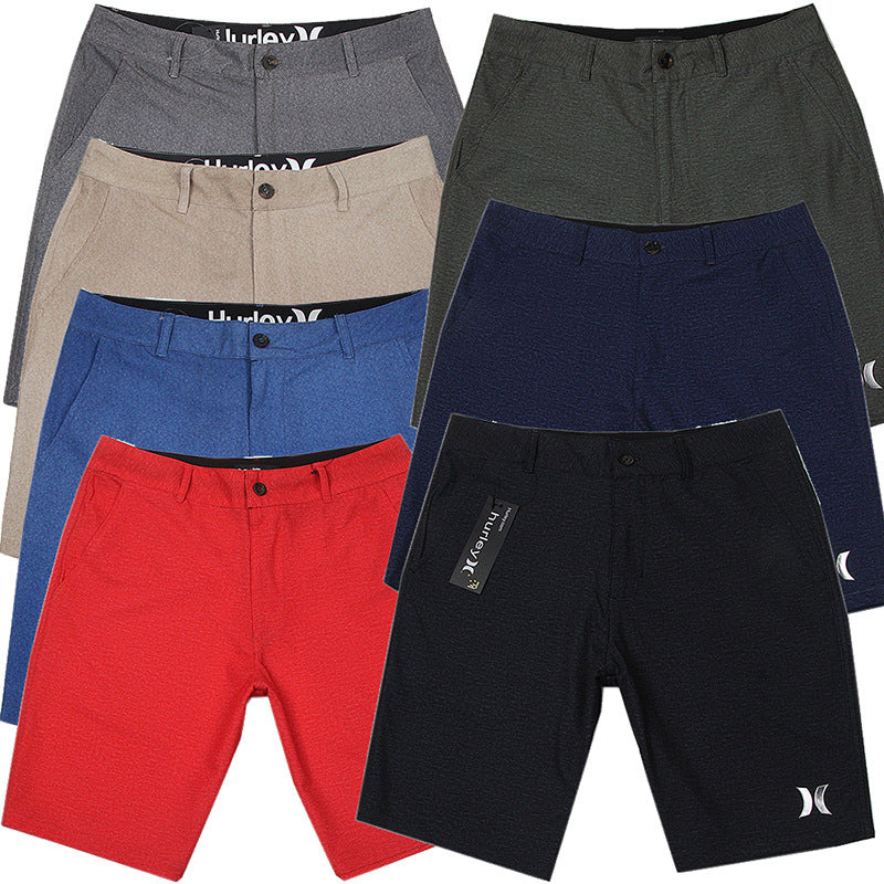 Pantalon homme léger pour l'été, style business décontracté, séchage rapide, déperlant, stretch, coupe cinq points, idéal pour la pêche et les voyages.