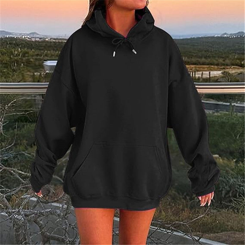 Sweat à capuche oversize unisexe Look européen et américain avec épaules tombantes et molleton ultra-doux pour un confort maximal